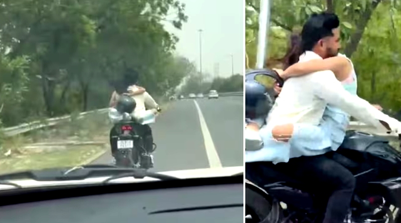 বান্ধবীকে কোলে নিয়ে বাইক চালানোয় ৭৫ হাজার টাকা জরিমানা