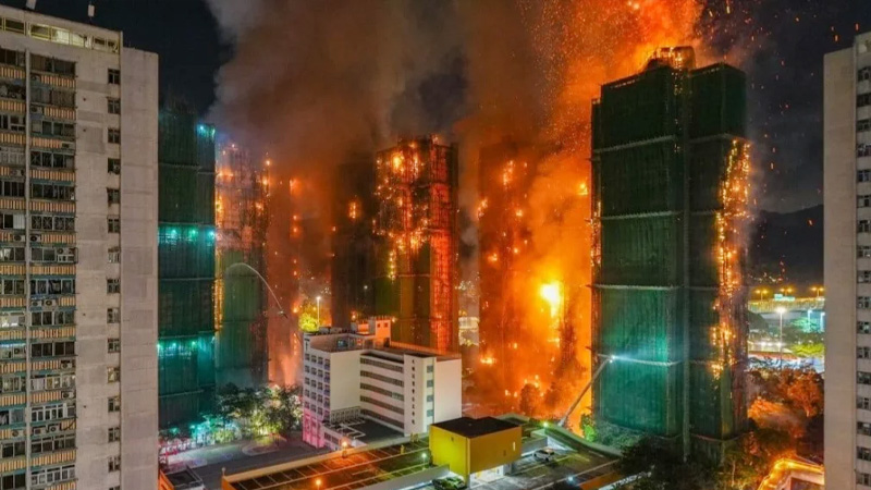 হংকংয়ের হাউজিং কমপ্লেক্সে ভয়াবহ আগুনে নিহত ৪৪, নিখোঁজ ২৭৯