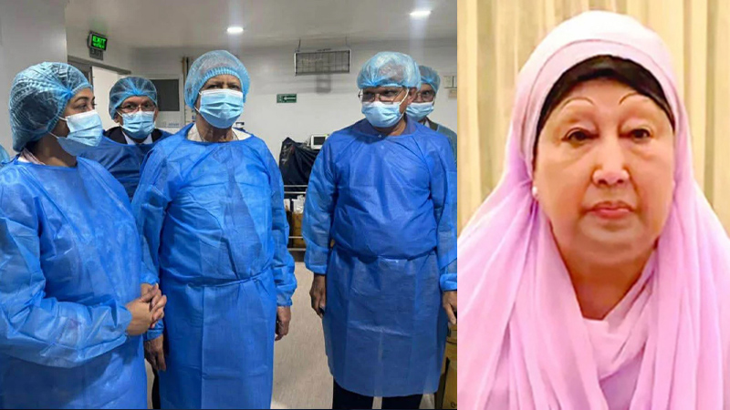 খালেদা জিয়ার স্বাস্থ্যের খবর নিতে হাসপাতালে প্রধান উপদেষ্টা