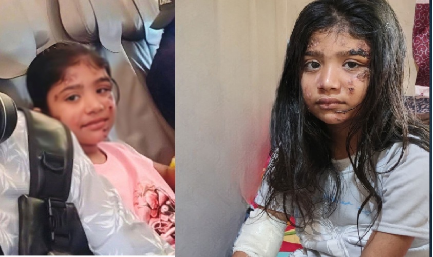 বাড়িতে ফিরল শিশু ফাইজা, জানে না বাবা-মা-বোনদের মৃত্যুর খবর